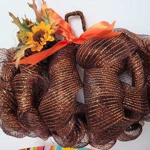 Pumpkin wreath